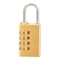 Brinks Combination Padlock, Brass, 30mm Resettable 171-30051 - alternate 2